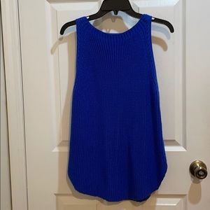 Blue knit sweater Medium